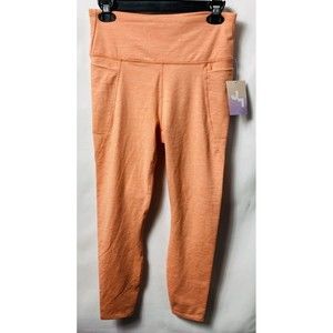 JoyLab Leggings Medium Peach 7/8 High Rise Waist Work Out Pant Crop Soft Yoga